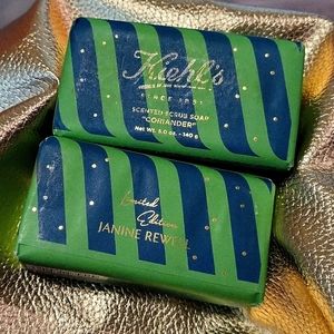 Kiehl's scented scrub soap "Coriander" Limited Edition "Janine Rewell" ONE bar